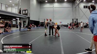 132 lbs Placement (4 Team) - Stephen Korte, Pocono Regional WC vs Darius Hormozdyaran, Scanlan WA