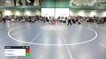 65 lbs Round Of 16 - Kayce Spellman, CO vs Maddox Mehelic, PA