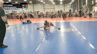 80 lbs Round 1 (9am Saturday) - Graham Sandoval, Oklahoma Elite vs Colt Roeder, Backyard Brawlers