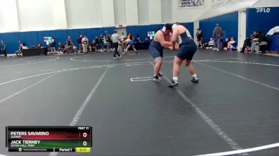 285 lbs Cons. Round 2 - Peters Savarino, Summit vs Jack Tierney, Seton Hall Prep