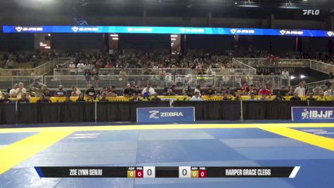 Harper Grace Clegg vs Zoe Lynn Senju 2025 Pan Kids Jiu-Jitsu IBJJF Championship