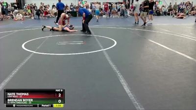 157 lbs Round 6 (8 Team) - Brendan Boyer, NJ Rams Wrestling vs Nate Thomas, Lost Boys