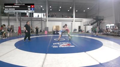 155 lbs Quarters - Jackson Hendrix, The Fort Wrestling Facility vs Max Brown, Psf Wrestling Academy