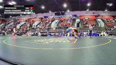 150 lbs Quarterfinals (8 Team) - Trevor Boone, Lowell HS vs Gabriel Ouwerkerk, Warren Woods-Tower HS