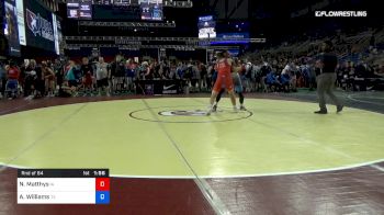 152 lbs Rnd Of 64 - Nick Matthys, Iowa vs Avante Williams, Texas