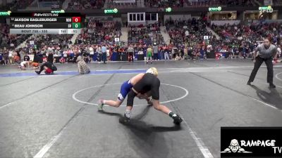 100 lbs Quarterfinal - Jaxson Eagleburger, Norton vs Beau Johnson, Smoky Valley
