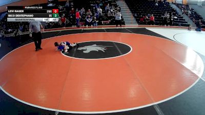 55 lbs Quarterfinal - Nico DeStephano, WPA Spartans vs Levi Rager, Derry