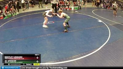 71 lbs 2nd Place Match - Kc Spencer, Iron Co Wrestling Academy vs Bentley Lenhard, Zion Thunder Wrestling Club