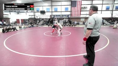 110 lbs 1st Place Match - Andelynn Stephensen, Juab vs Caelia Moyer, Grantsville