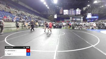 195 lbs Cons 32 #2 - Kalob Johnstone, Alabama vs Leimana Fager, Utah