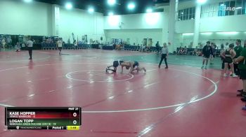 132 lbs Round 3 (6 Team) - Kase Hopper, Venice Warriors vs Logan Topp, Nebraska Green Machine (Dev B)