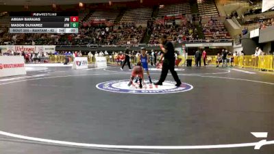 Bantam - 62 lbs Champ. Round 2 - Omar Ancona, RBWC (Rancho Bernardo Wrestling Club) vs Ezekiel De Luna