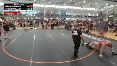 165 lbs Champ. Round 1 - Joseph Cappellano, Unattached vs Brason Schortgen, Unattached