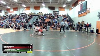 175 lbs Cons. Round 4 - Arian Braun, Indian Valley vs De`vaughn Williams, Washington (Massillon)