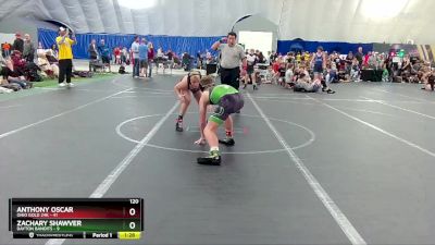 120 lbs Round 1 (8 Team) - Anthony Oscar, Ohio Gold 24k vs Zachary Shawver, Dayton Bandits