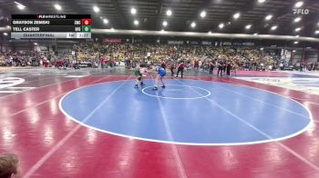 180 lbs Quarterfinal - Tell Caster, Newcastle Fall Guys vs Grayson Zemski, Sheridan Wrestling Club
