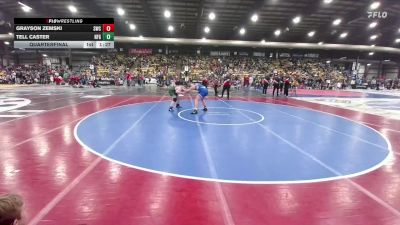 180 lbs Quarterfinal - Tell Caster, Newcastle Fall Guys vs Grayson Zemski, Sheridan Wrestling Club