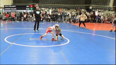 49 lbs Rr Rnd 2 - Kole Delaney, Smitty's Barn Black - ESC vs Conor Cullen, Wrecking Crew Wrestling Academy - ESC