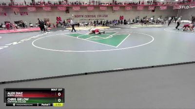 285 lbs Cons. Round 1 - Alex Diaz, North Central vs Chris Gielow, Carthage College