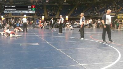 110 lbs 3rd Place - Wyatt Kiner, South Middleton vs Jake Sparks, Connellsville