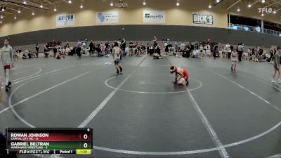 52 lbs Round 1 - Rowan Johnson, Capital City WC vs Gabriel Beltran, Warhawks Wrestling