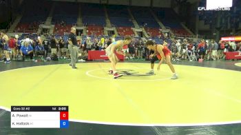 160 lbs Cons 32 #2 - Andrew Powell, Oklahoma vs Kyler Hallock, Montana