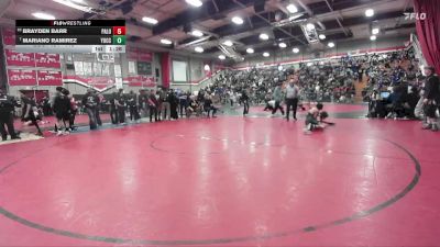 113 lbs Champ. Round 2 - Mariano Ramirez, Yucca Valley vs Brayden Barr, Paloma Valley