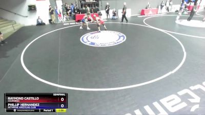 119 lbs Semifinal - Raymond Castillo, California vs Phillip Hernandez, Dethrone Wrestling Club