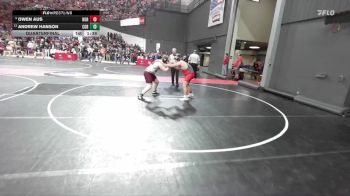 240 lbs Quarterfinal - Owen Aus, Hortonville vs Andrew Hanson, De Soto Wrestling