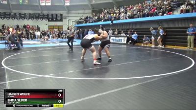 235 lbs Semifinal - Emma Slifer, South Tama vs Haiden Wolfe, Solon