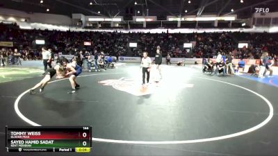 144 lbs Cons. Round 1 - Sayed Hamid Sadat, Kent Meridian vs Tommy Weiss, Glacier Peak