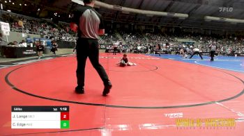 58 lbs Round Of 32 - Jack Lange, Sebolt Wrestling Academy vs Cooper Edge, Piedmont