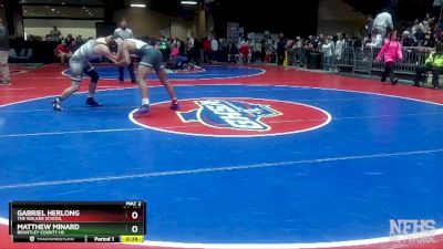 2A-190 lbs Cons. Round 2 - Matthew Minard, Brantley County HS vs Gabriel Herlong, The Walker School