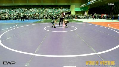 52 lbs Consi Of 4 - Rio Martinez, Douglas County Grapplers Wrestling Club vs Luke Rivera, Silvaback Training Center