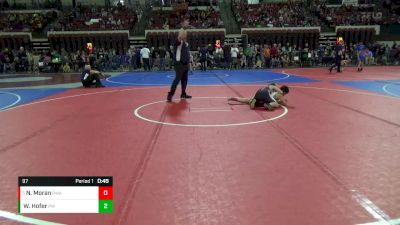 97 lbs Quarterfinal - Nolan Moran, Ruis Wrestling Academy vs Waylon Hofer, Project Wrestling