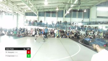 53 lbs Semifinal - Nathaniel Vasquez, Powerline WC vs Philip Espinosa, Rough House