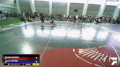 67 lbs Quarterfinal - Julian Maximo, AZ vs Jayce Potter, WY