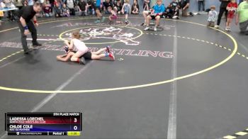 55 lbs 5th Place Match - Chloe Cole, Mat-Su Matmen vs Ladessa Loechel, North Pole Wrestling Club