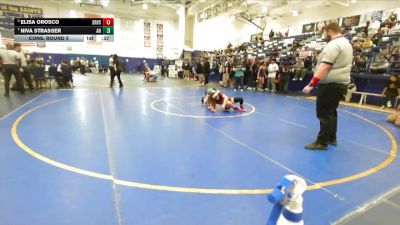 100 lbs Cons. Round 5 - Niva Strasser, Aliso Niguel vs Elisa Orosco, Sierra Vista