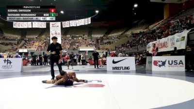 Bantam - 85 lbs Cons. Round 3 - Giovanni Hernandez, Manteca Cobras Wrestling Club vs Ezekiel Ortegon