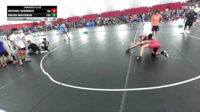 144 lbs Quarters & Wb (16 Team) - Michael Heimberg, Thunderbirds WC vs Keilen Mustread, Illinois Top Dawgs Orange