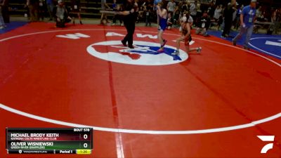 92 lbs Cons. Round 3 - Michael Brody Keith, Natrona Colts Wrestling Club vs Oliver Wisniewski, Green River Grapplers