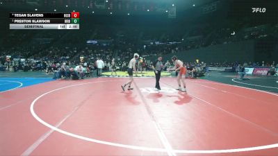 2A/1A Boys 138 Semifinal - Preston Slawson, Irrigon Boys vs Tegan Slavens, Nestucca Boys
