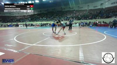 120 lbs Round Of 64 - Pippa McCall, Fort Gibson Youth Wrestling vs Dre'miracle Tyson, Team Guthrie Wrestling