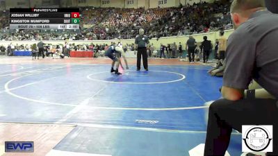 108 lbs Round Of 64 - Josiah Williby, Union JH vs Kingston Mumford, Southmoore SaberCats Wrestling