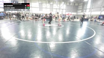 U17 Women - 57 lbs Champ. Round 2 - Kit Alsaker, WI vs Lilliana Limon, CO