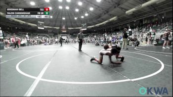 85 lbs Consi Of 8 #2 - Jeremiah Bell, Tulsa North Mabee Stampede vs Talon Cunningham, Jacket Wrestling Club