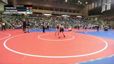 90 lbs Cons. Semi - Uriah Miller, Saints Wrestling Club vs Max Minckler, Bentonville Wrestling Club