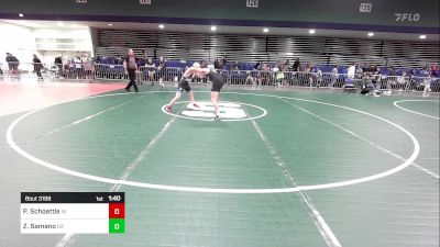 113 lbs Consi Of 16 #1 - Peyton Schoettle, IN vs Zack Samano, CA