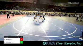 115 lbs Quarterfinal - De'Niah Williams, Pin-King All Stars vs Kristen Delarosa, Team Tulsa Wrestling Club